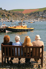 Image showing Watching the boats