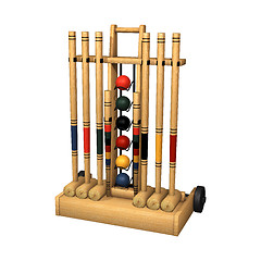 Image showing Croquet Stand