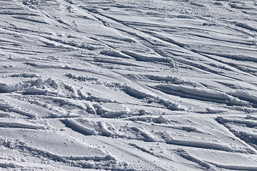 Image showing Background of off-piste ski slope