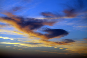 Image showing Multicolor sunrise sky