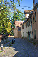 Image showing Old houses in Obernai, Alsace, France