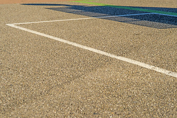 Image showing parking ground with shadow