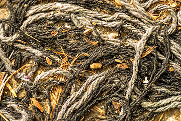 Image showing heap of ropes