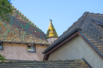 Image showing Old houses in Obernai, Alsace, France