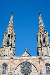 Image showing Church in Obernai, Alsace, France