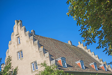 Image showing Hipped roof in Obernai, Alsace, France