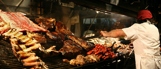 Image showing Cooking meat