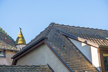 Image showing Old houses in Obernai, Alsace, France