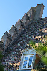 Image showing Hipped roof in Obernai, Alsace, France