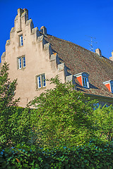 Image showing Hipped roof in Obernai, Alsace, France