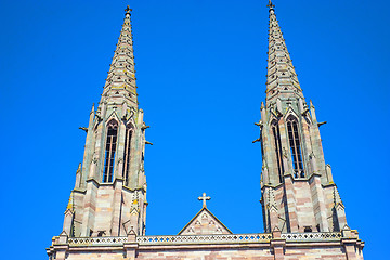 Image showing Church in Obernai, Alsace, France