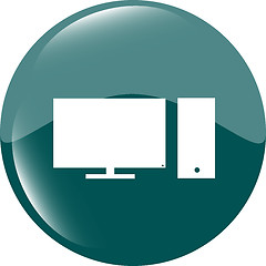 Image showing computer pc icon button