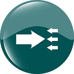 Image showing arrow icon web button