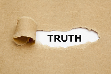 Image showing Truth Torn Paper