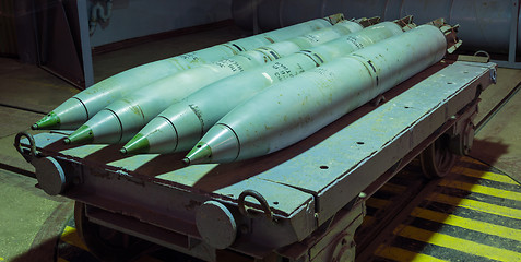 Image showing Trolley with Combat Ballistic Missiles.