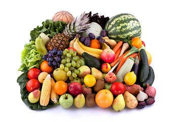 Image showing Vegetables and fruits