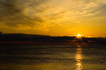 Image showing Sunrise at the Beach