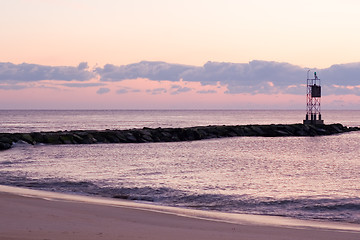 Image showing Sunrise at the Beach