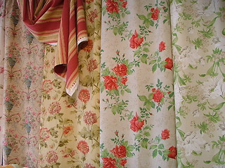 Image showing hanging curtains