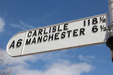 Image showing Road sign in England