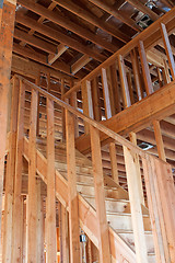 Image showing Unfinished Home Frame Interior