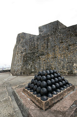 Image showing canonballs at el morro