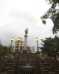 Image showing statue christopher columbus in plaza de colon san juan