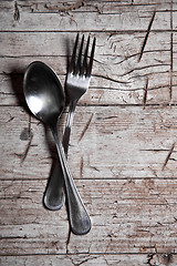 Image showing vintage cutlery 