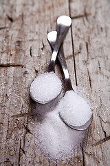 Image showing sugar in two spoons