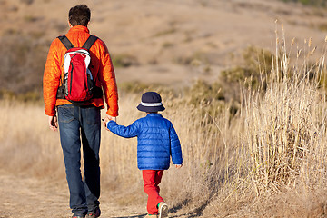 Image showing family hiking