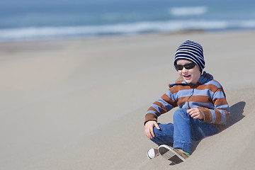 Image showing kid at the beach