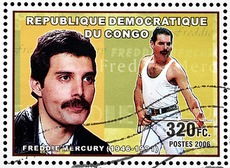 Image showing Freddie Mercury Stamp