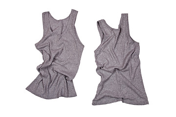 Image showing  two grey shirts 