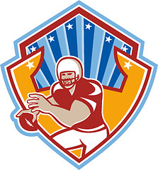 Image showing American Football Quarterback Star Shield