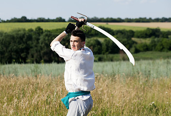 Image showing Warrior with a saber