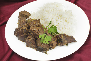 Image showing Meal of Indian fried liver