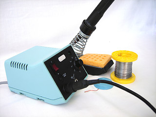 Image showing A soldering station