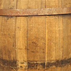 Image showing Wine or beer barrel cask