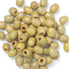 Image showing Green olives