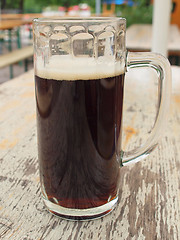 Image showing Dark beer