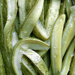 Image showing Courgettes zucchini