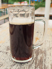 Image showing Dark beer