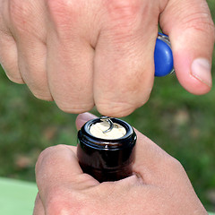 Image showing Bottle opening