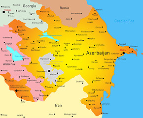 Image showing Map of Azerbaijan