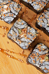 Image showing sesame sushi rolls