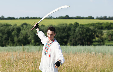 Image showing Warrior with a saber