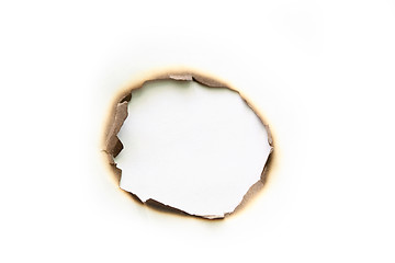 Image showing burned paper