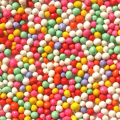 Image showing Coloured sugar
