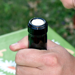 Image showing Bottle opening