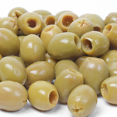 Image showing Green olives